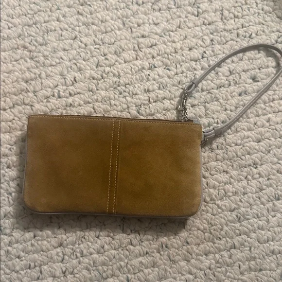 Coach Y2K Suede Wristlet - Picture 3 of 5